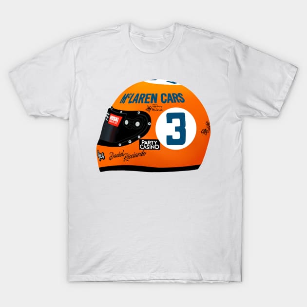 Daniel Ricciardo Monaco Helmet 2021 T-Shirt by emstanden25